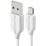 تصویر کابل تبدیل 1متری USB-A به MICRO USB راوپاور RP-CB016 1 USBA MICRO USB RPCB016