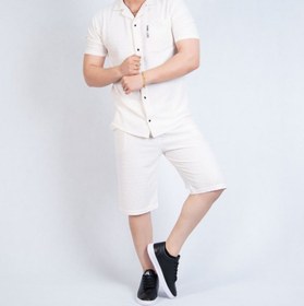 تصویر ست پیراهن و شلوارک مردانه Men's shirt and shorts set