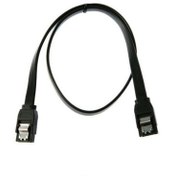 تصویر کابل دیتا ساتا قفل دار DATA SATA CABLE 6G BLACK