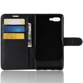 تصویر Litchi Skin PU Leather Leather Wallet Wallet Wands برای Blackberry Key2 LE 