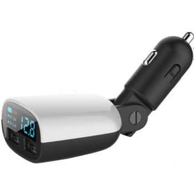 تصویر شارژر فندکي مدل Dual USB به همراه نمايشگر LED ا Dual USB Car Charger With LED Display Dual USB Car Charger With LED Display