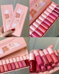 تصویر پک ۱۰ عددی رژلب مایع و لیپ‌گلاس شاین کادویی Dragon Rene Pack of 10 Dragon Rene liquid lipstick and shine lip gloss