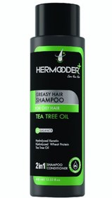 تصویر شامپو مناسب موهای چرب جهت کاهش چربی سر ۴۰۰ میل هرمودر Greacy hair shampoo for oily hair hermoder