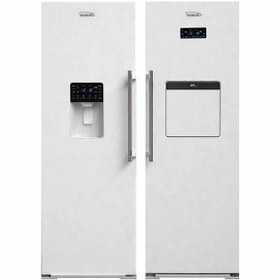 تصویر یخچال فریزر دوقلو الکترواستیل سری یونیک پلاس es23 Electrosteel twin fridge-freezer series Unique Plus es23