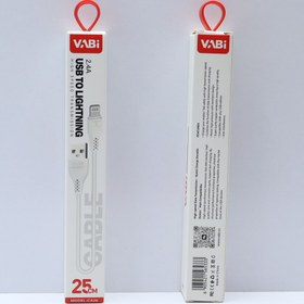 تصویر کابل شارژ پاوربانک USB به Lightning مدل VABI CA26 