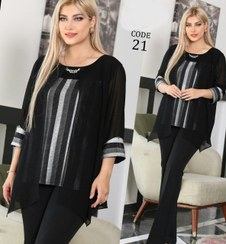 تصویر تونیک مجلسی زیر و رو لمه 