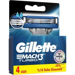 تصویر ژیلت و ریش تراش اورجینال برند Gillette مدل Mach3 Turbo کد 54738041 