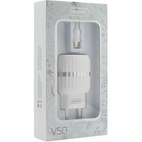 تصویر شارژر دیواری ترانیو مدل V50 به همراه کابل تبدیل MICRO USB TRANYOO V50 V8