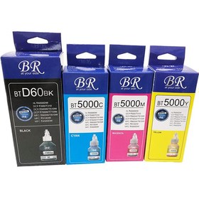 تصویر پک جوهر 4 رنگ برادر مدل BTD60-BT5000 Brother BTD60-BT5000 Package Ink