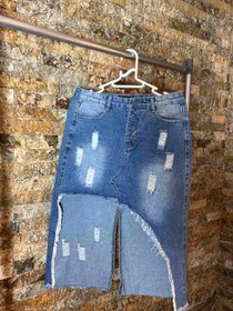 تصویر دامن جین روشن 