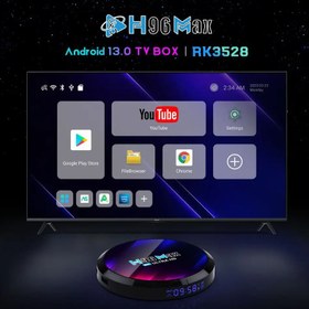 تصویر اندروید باکس اچ96 مکس مدل RK3528 ا H96 Max RK3528 android box H96 Max RK3528 android box