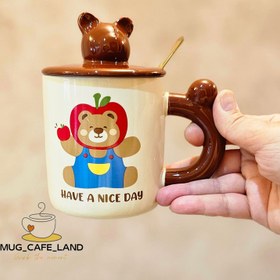 تصویر ماگ خرسی طرح تدی کد 3299 