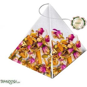 تصویر چای معطر و نشاط آور تیبگ هرمی 16عددی 