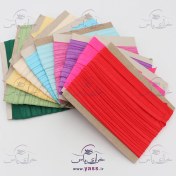 تصویر نوار اریب کش ۲ سانت پک ۱۰ رنگ ۱۰۰ یاردی 