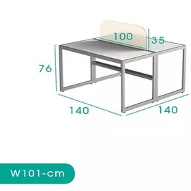 تصویر میز اداری چوبستان مدل W101 