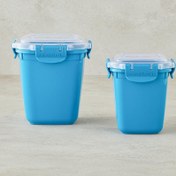 تصویر ست دو عددی ظروف نگهدارنده انگلیش هوم مدل Master Lock آبی Master Lock Plastic Storage Container 575ml+1075ml Blue