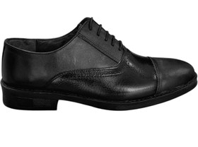 تصویر کفش چرم مجلسی کلاسیک کد V150 - مشکی / ۴ leather-v150