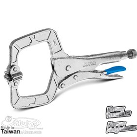 تصویر انبر قفلی 11 اینچ گیره ای با صفحه گیر نووا مدل NTL2260 NOVA NTL2260 C-CLAMP LOCKING PLIERS