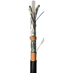 تصویر کابل شبکه نگزنس Cat6 SFTP روکش PVC حلقه 500 متری تست فلوک 