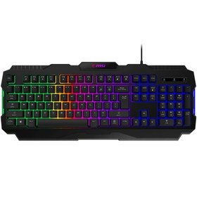 تصویر کیبورد گیمینگ ام اس آی FORGE GK100 با سیم 