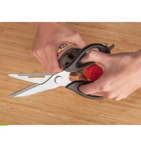 تصویر قیچی آشپزخانه چند کاره استیل شنگیا 