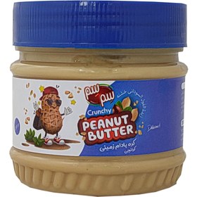 تصویر کره بادام زمینی کرانچی مغزدار سم سم 250 گرمی Sam Sam Crunchy Nut Butter 250 grams