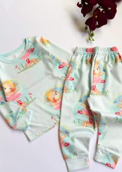 تصویر ست راحتی پنگوئن و خرسی تاج دار - سایز 