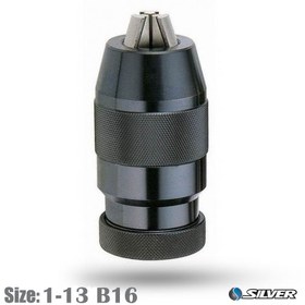 تصویر سه نظام اتوماتیک صنعتی B16 سایز 13-1 میلیمتر برند B16 precision keyless drill chuck