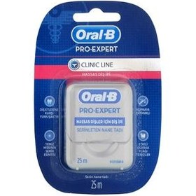 تصویر نخ دندان 25 متری اورال بی مدل clinic line Dental floss 25m Oral B model clinic line