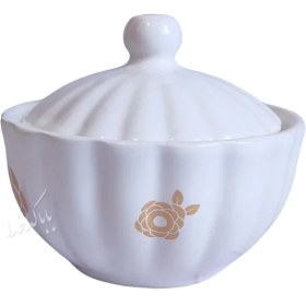 تصویر قندان مدل رز طلایی 