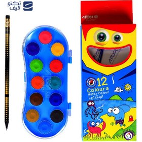 تصویر آبرنگ 12 رنگ آریا کد 5005 