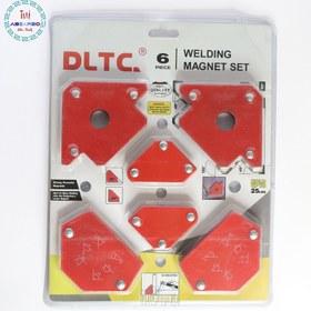 تصویر مجموعه 6 عددی گونیا جوشکاری آهنربایی برند DLTC مدل WM6 DLTC
