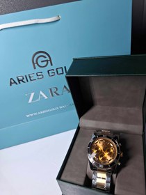 تصویر ساعت مردانه برند آریس گلد شیشه شامپاینی 4227G ARIES GOLD