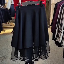 تصویر دامن کلوش مجلسی کوتاه 