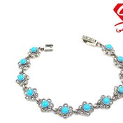 تصویر دستبند نقره زنانه هانگ 