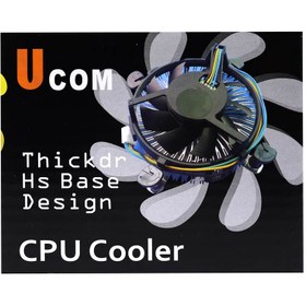 تصویر فن خنک کننده CPU یوکام Ucom 140G-9B Ucom 140G-9B 9 Blades CPU Cooling Fan