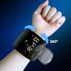 تصویر فشارسنج شارژی مچی با نمایشگر دیجیتال برند E Bestin مدل WEB 506 wrist electronic sphygmomanometer