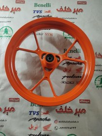 تصویر رینگ چرخ جلو موتور یاماها طرح ایروکس nvx نارنجی 