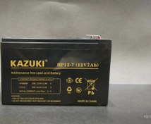 تصویر باتری یو پی اس ۷ آمپر ۱۲ ولت کازوکی تحت لیسانس ژاپنUPS UPS battery 7 amp 12 volt Kazuki Japan