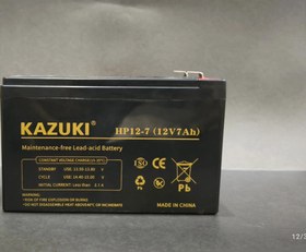 تصویر باتری یو پی اس ۷ آمپر ۱۲ ولت کازوکی تحت لیسانس ژاپنUPS UPS battery 7 amp 12 volt Kazuki Japan