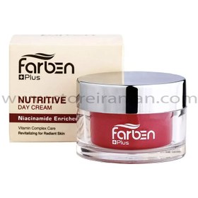 تصویر کرم مغذی و جوان کننده روز فاربن حجم 50 میلی لیتر Farben Nutritive Anti Wrinkle Day Cream 50ml