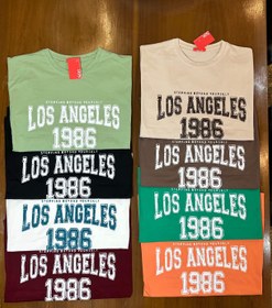تصویر تیشرت باکسی - کرم تیشرت لس انجلس باکسی