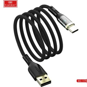 تصویر کابل TYPE-C ارلدام مدل EC-179C طول 1/0متر - مشکی Earldom EC-179C TYPE-C cable