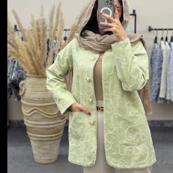 تصویر مانتو کتی قلاب بافی ترک 