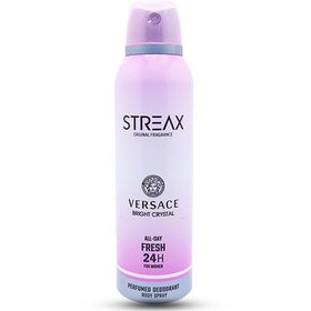 تصویر اسپری بدن زنانه 200 میل مدل Versace استریکس Streax Versace Body Spray 200 ml For Woman