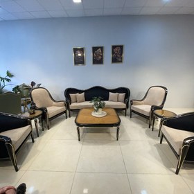 تصویر مبل کلاسیک چوبی روما 