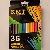 تصویر مداد رنگی KMT مدل 2370 تعداد ۳۶ رنگ 