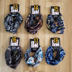 تصویر دستمال سر و گردن اسکارف داخل خز شال گردنی اسکارف تو کرکی 