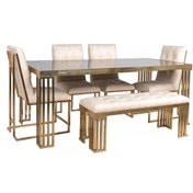 تصویر میز ناهارخوری 4 نفره روناک صفحه MDF 