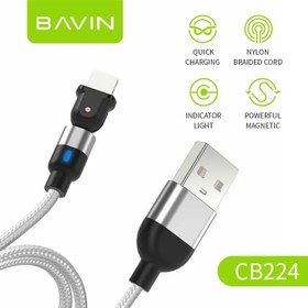 تصویر کابل شارژ باوین مدل Cb224 تایپ سی Bavin charging cable model Cb224 type C